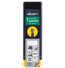 Сверло по металлу HSS Sprint Master Ø2,0 мм, 10 шт, Alpen 0062600200100