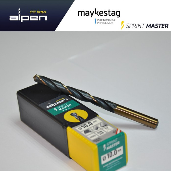  Свердло по металу HSS Sprint Master Ø4,8 мм, 10 шт, Alpen 0063100480100  — Инсел