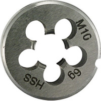 Плашка M4 HSS 25x9 мм для нарезания резьбы, Alpen 0071000400100