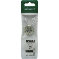 Плашка M12 HSS 25x9 мм для нарізування різьблення, Alpen 0071001200100