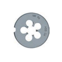 Плашка M6 HSS Cobalt 25x9 мм для нарізування різьблення, Alpen 0071500600100