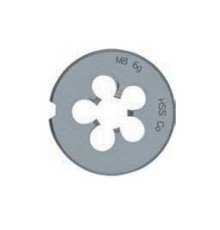 Плашка M6 HSS Cobalt 25x9 мм для нарезания резьбы, Alpen 0071500600100