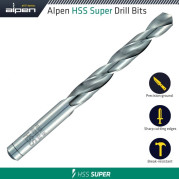 Свердло по металу HSS Super Ø1,0 мм, 10 шт, Alpen 0095100100100 - Инсел