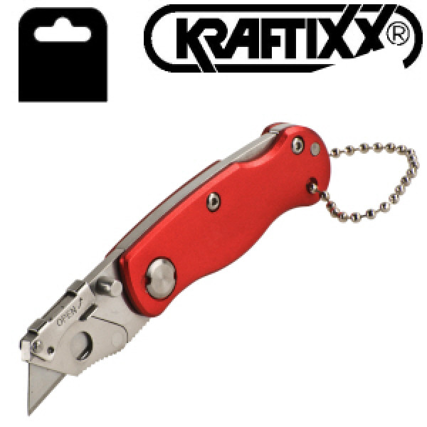 Нож mini складной с трапециевидным лезвием, Kraftixx 0167-90 - Инсел