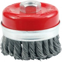 Щітка торцева чашкова пряма Ø100 мм зі скрученого дроту, Tamoline 071105