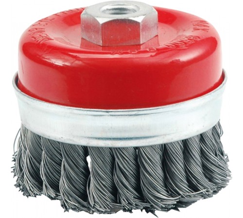 Щітка торцева чашкова пряма Ø100 мм зі скрученого дроту, Tamoline 071105