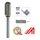 Борфреза по металлу тип WRC Ø12x70 мм, cut 6, Alpen 0779606112100