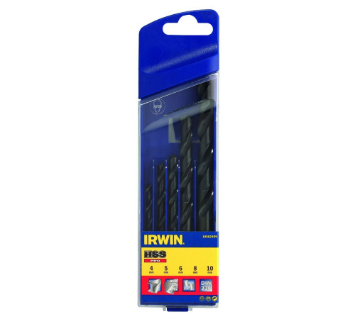 Набор сверл по металлу HSS Pro Ø4-10 мм 5 шт, Irwin 10502499