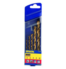 Набор сверл по металлу HSS Titanium Ø4-10 мм 5 шт, Irwin 10502604