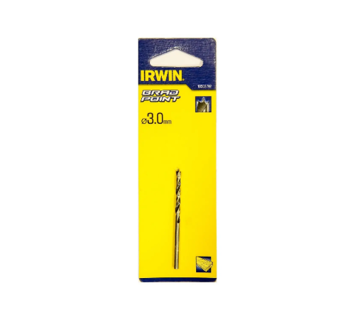 Сверло по дереву Brad Point Ø3 мм, Irwin 10502792 Сверло по дереву Brad Point Ø3 мм, Irwin 10502792