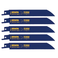 Полотна біметалеві тип 618R по металу для шабельних пилок 18TPI 150 мм 5 шт, Irwin 10504153 - Инсел