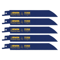 Полотна биметаллические тип 624R по металлу для сабельных пил 24TPI 150 мм 5 шт, Irwin 10504154