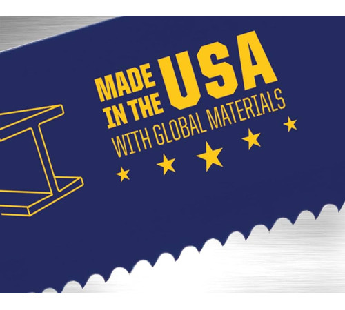 Полотна біметалеві тип 810R по металу і дереву для шабельних пилок 10TPI 200 мм 5 шт, Irwin 10504157