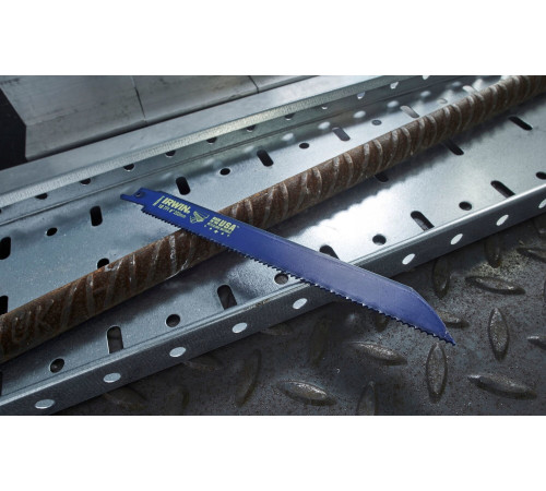 Полотна біметалеві тип 810R по металу і дереву для шабельних пилок 10TPI 200 мм 5 шт, Irwin 10504157