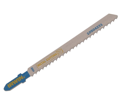 Пилки для лобзика по металу T127D 8TPI HSS 100 мм 5 шт, Irwin 10504231 Пилки для лобзика по металу T127D 8TPI HSS 100 мм 5 шт, Irwin 10504231