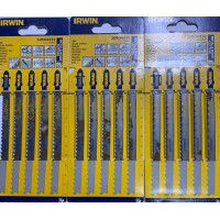 Пилки биметаллические для лобзика по металлу и дереву 132 мм T345XF 5-10TPI 5 шт, Irwin 10504232 (уценка -50%)