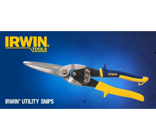 Ножницы по металлу Extra Cut 304 прямой и фигурный рез 290 мм, Irwin 10504314N