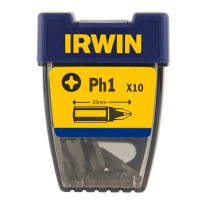 Бита Phillips INSERT BIT 1/4"/25мм PH1 10шт, IRWIN - Инсел