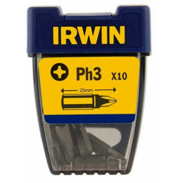 Бита 25 мм PH3 10шт, IRWIN - Инсел