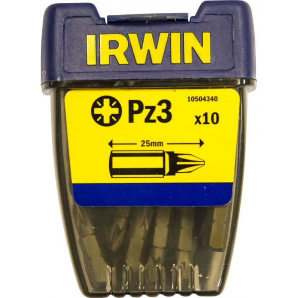 Біта PZ3 25 мм 10 шт, Irwin 10504340 - Инсел