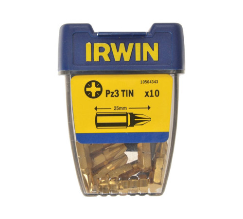 Біта PZ3 25 мм TiN 10 шт, Irwin 10504343