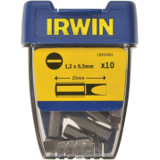Бита 1/4" / 25 мм, плоский 1,2 x 6,5 мм ( 10 шт.), IRWIN - Инсел