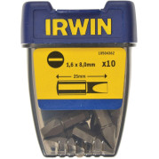 Бита 1/4" / 25 мм, плоский 1,6 x 8,0 мм ( 10 шт.), IRWIN - Инсел