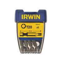 Бита усиленная 50 мм T20 5 шт, Irwin 10504373