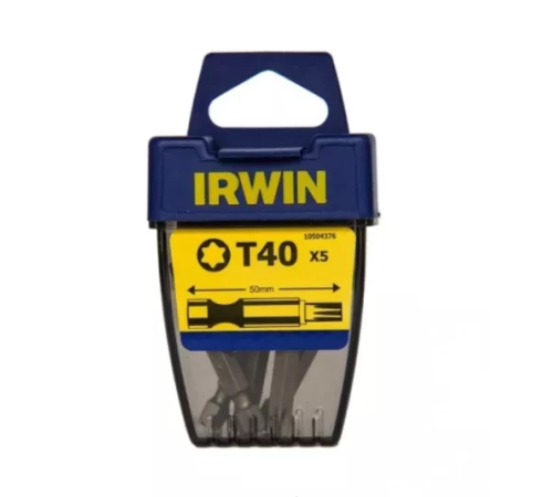 Біта посилена T40 50 мм 5 шт, Irwin 10504376