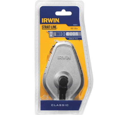 Шнур разметочный Strait-Line классический в алюминиевом корпусе 30 м, Irwin 10507679