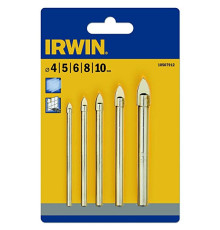 Набор сверл по стеклу и керамике Glass&Tile Ø4-10 мм 5 шт, Irwin 10507912