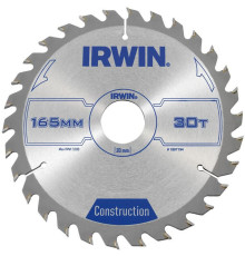 Диск по дереву для ручных циркулярных пил Ø165x30 мм 30T, Irwin