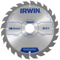 Диск по дереву для ручних циркулярних пилок Ø184x30 мм 24T, Irwin