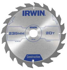Диск по дереву для ручных циркулярных пил Ø235x30 мм 20T, Irwin
