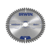 Диск по алюминию TCG для циркулярных пил Ø160x20 мм 56T, Irwin 1907772