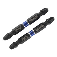 Бита двухсторонняя Impact Pro Performance 60 мм PH3 2 шт, Irwin 1923378