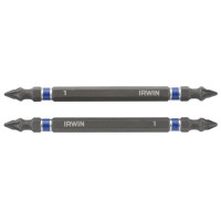 Бита двухсторонняя Impact Pro Performance 100 мм PZ1 2 шт, Irwin 1923407