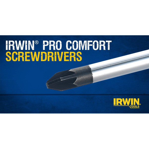  Отвёртка Pro Comfort PH №3 x 150мм с шестигранной шейкой, IRWIN  — Инсел