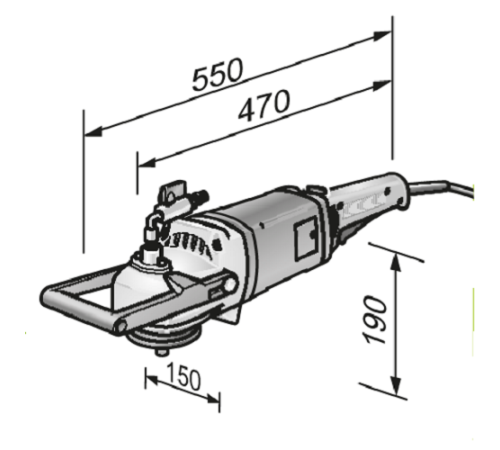 Шлифовальная машина по камню с подачей воды LW 1202 SN, PRCD, Flex 477788