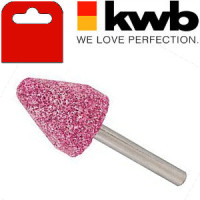 Бор-фреза по металлу коническая закругленная корунд Ø25х30 мм хвостовик Ø6 мм, kwb 5514-00