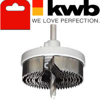 Коронка по дереву наборная Ø25-63 мм, 7 частей, глубина 18 мм, kwb 5990-00