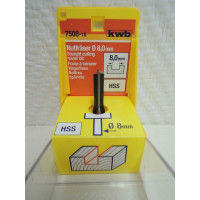 Фреза по дереву пазовая HSS Ø8 мм, kwb 7508-10