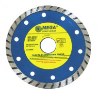 Диск алмазный Ø180x22,2 мм Turbo по бетону, Mega 88580