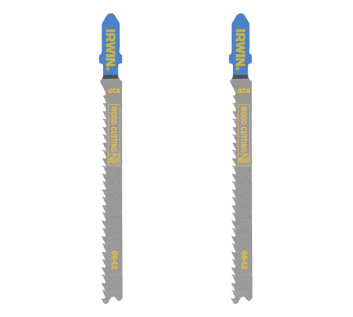 Пилки для лобзика по дереву T101B 10TPI HCS 100 мм 2 шт, Irwin IW1014731