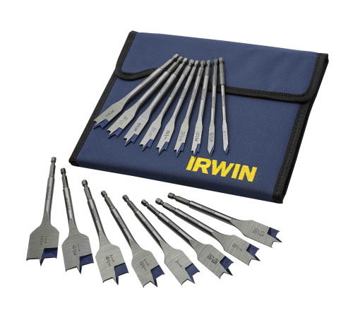 Набор перьевых сверл по дереву Ø6-38 мм Blue Groove 4X 17 шт, Irwin IW4041002