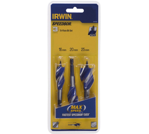 Набор сверл по дереву Ø16,20,25 мм Blue Groove 6X 3 шт, Irwin IW4041003