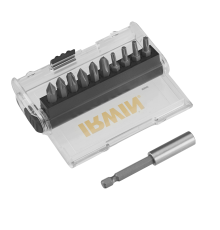 Набір біт Mix 25 мм у кейсі з тримачем 10 шт, Irwin IW6062528