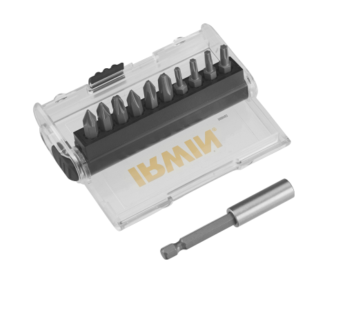 Набір біт Mix 25 мм у кейсі з тримачем 10 шт, Irwin IW6062528