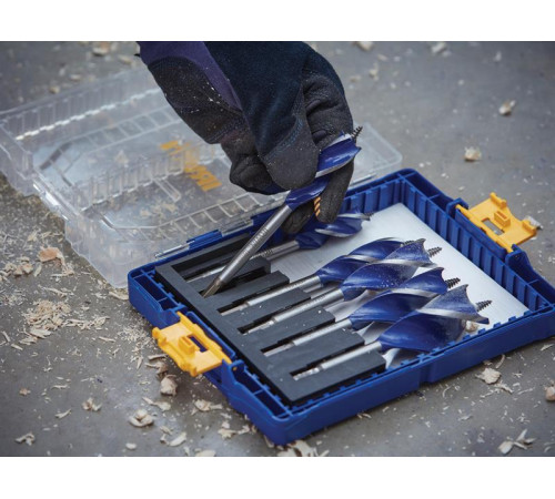 Набор сверл по дереву Ø16,18,20,22,25,32 мм Blue Groove 6X 6 шт, Irwin IW4042202